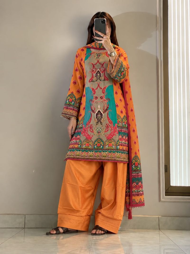 Afsana Harshita Viscose Muslin Digital Printed Hand Work Salwar Kameez Collection