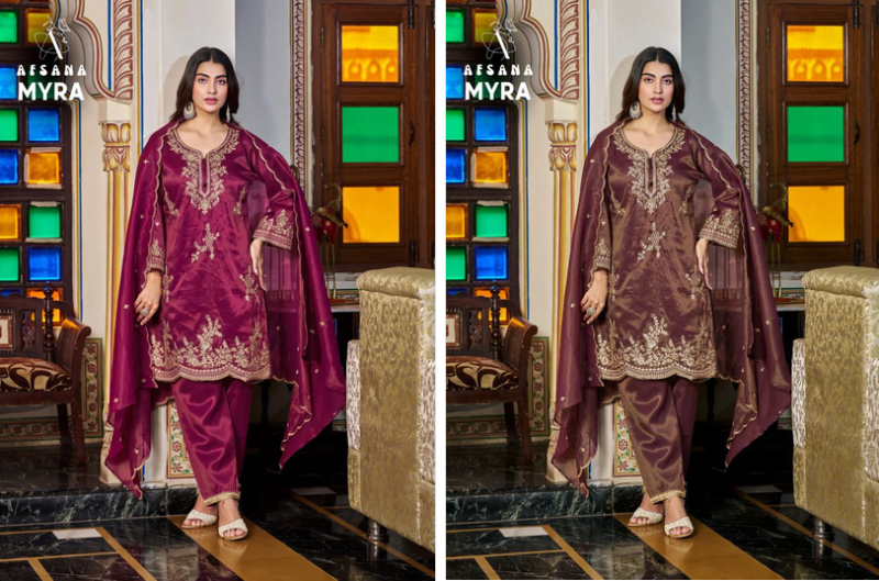 Afsana Myra Cosmos Shimmer Embroidered Designer Salwar Kameez Catalog — Wholesale Salwar Suits, Afsana wholesale from Surat — Photo 6