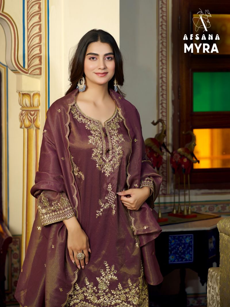 Afsana Myra Cosmos Shimmer Embroidered Designer Salwar Kameez Catalog — Wholesale Salwar Suits, Afsana wholesale from Surat — Photo 4