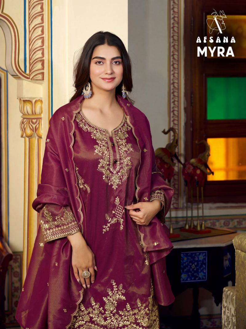 Afsana Myra Cosmos Shimmer Embroidered Designer Salwar Kameez Catalog — Wholesale Salwar Suits, Afsana wholesale from Surat — Photo 3