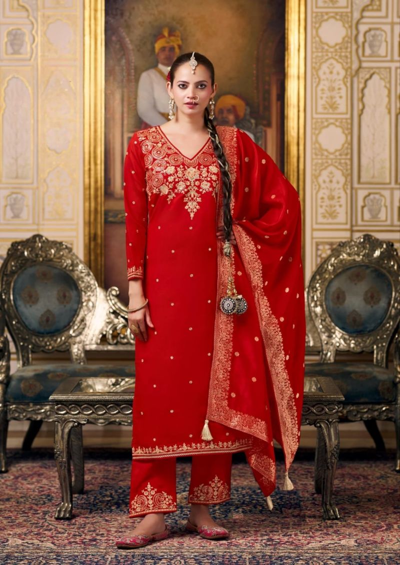Afsana Radha Rani Readymade Silk Fancy Embroidered Salwar Kameez Collection
