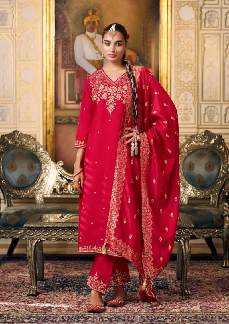 Afsana Radha Rani Readymade Silk Fancy Embroidered Salwar Kameez Collection — Wholesale Salwar Suits, Afsana wholesale from Surat — Photo 2