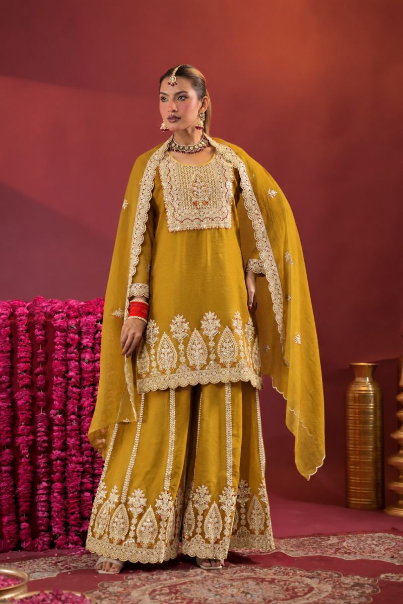 Afsana Rangrez Rose Gold Crush Embroidered Designer Salwar Kameez Collection — Wholesale Salwar Suits, Afsana wholesale from Surat — view 4