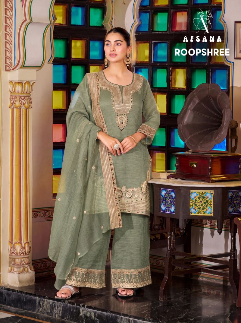Afsana Roopshree Readymade Salsa Crush Embroidered Designer Salwar Kameez Catalog — Wholesale Salwar Suits, Afsana wholesale from Surat — Photo 2