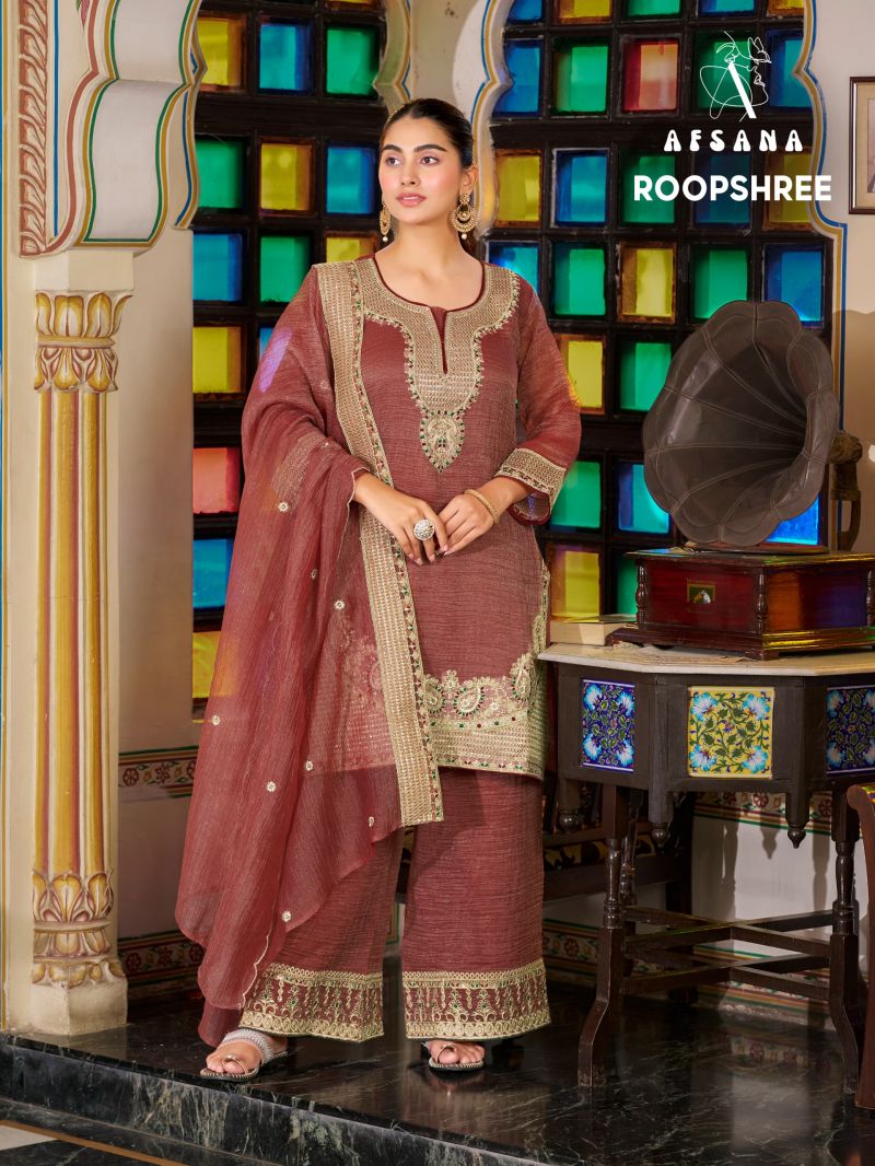Afsana Roopshree Readymade Salsa Crush Embroidered Designer Salwar Kameez Catalog — Wholesale Salwar Suits, Afsana wholesale from Surat — Photo 4