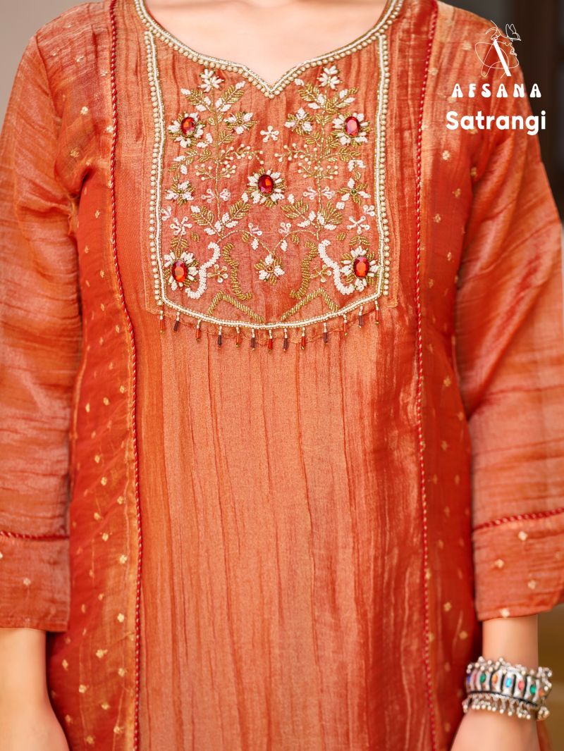 Afsana Satrangi Salsa Crush Beads Work Designer Salwar Kameez Collection — Wholesale Salwar Suits, Afsana wholesale from Surat — Photo 5
