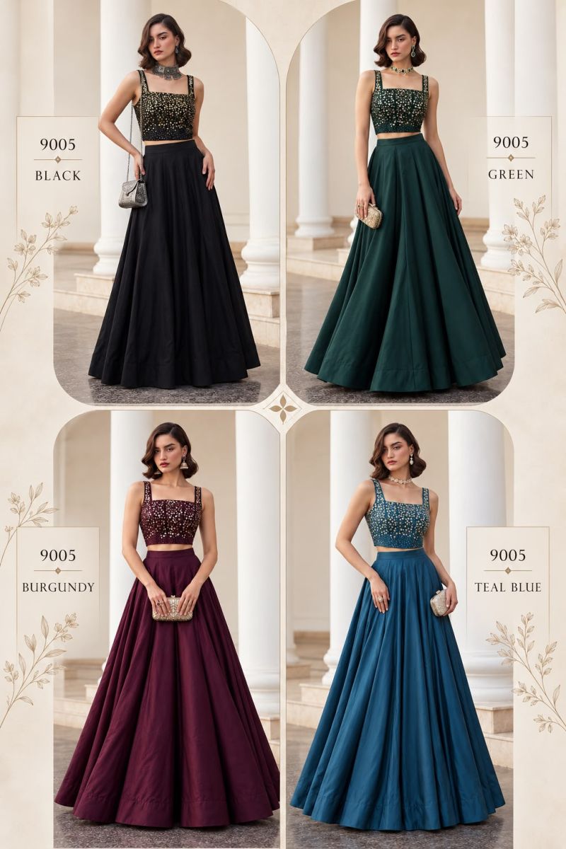 Alizeh Series 9005 Silk Stylish Wear Lehenga Choli Collection — Designer Lehenga Choli, Alizeh wholesale from Surat — view 9