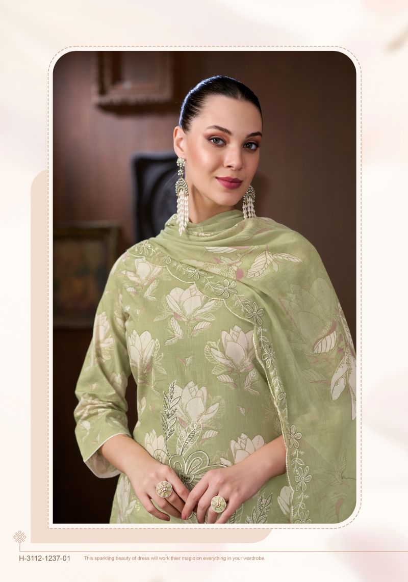 Alok Amina Sheikh Cambric Cotton Print Embroidered Dress Material Catalog — Wholesale Salwar Suits, Alok Suits wholesale from Surat — Photo 6