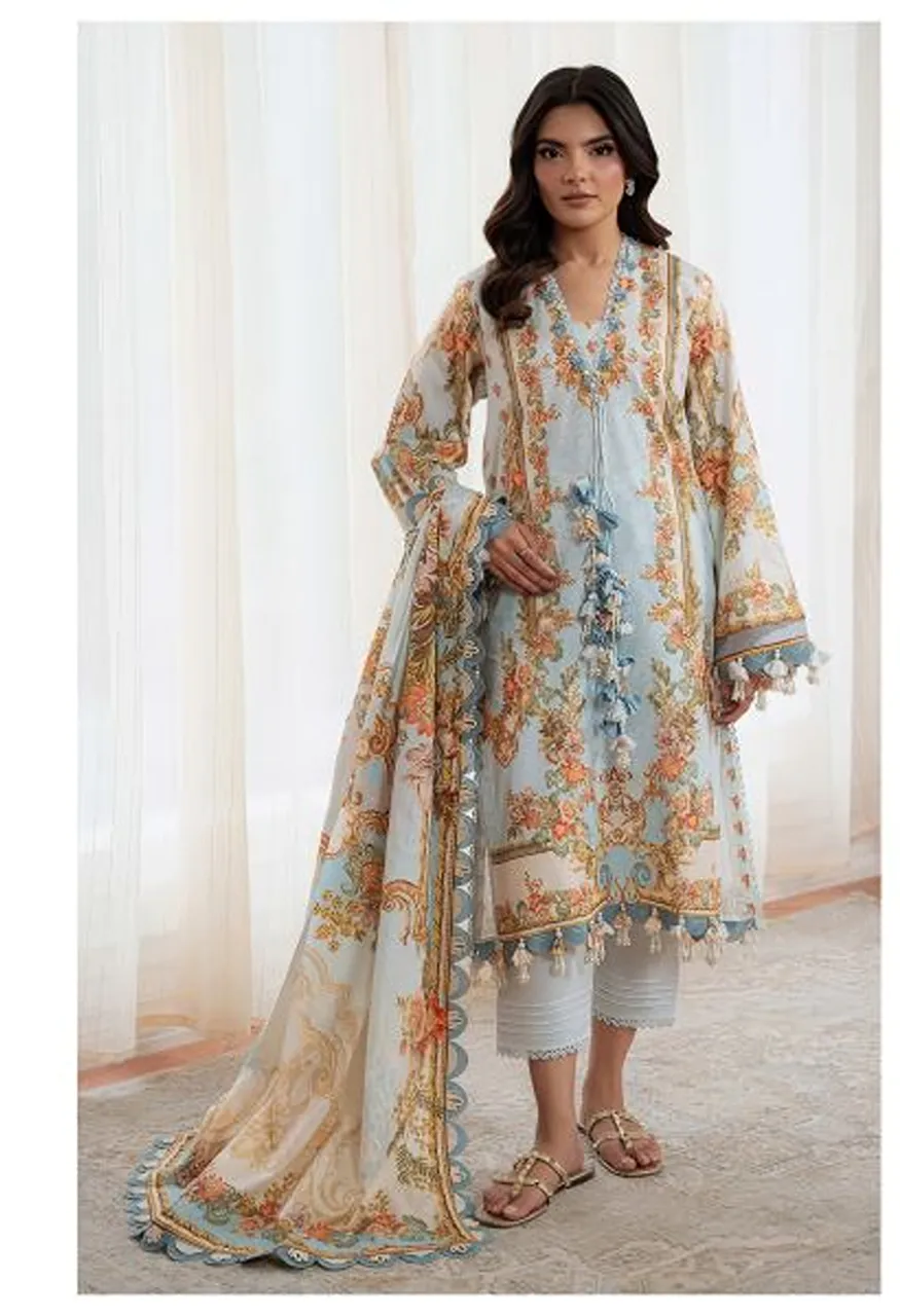 Alzohaib Shifa Vol 1 Cotton Dupatta Cotton Patch Work Salwar Kameez Catalog — Wholesale Salwar Suits, Alzohaib Suits wholesale from Surat — Photo 3