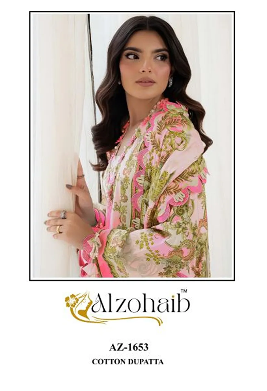 Alzohaib Shifa Vol 1 Cotton Dupatta Cotton Patch Work Salwar Kameez Catalog