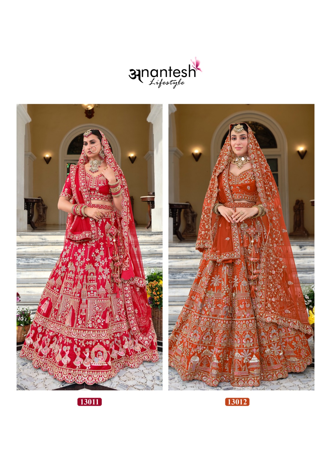 Anantesh Lifestyle Vol 04 Wedding Bride Bridal Lehenga Choli Collection — Lehenga, Anantesh wholesale from Surat — Photo 2