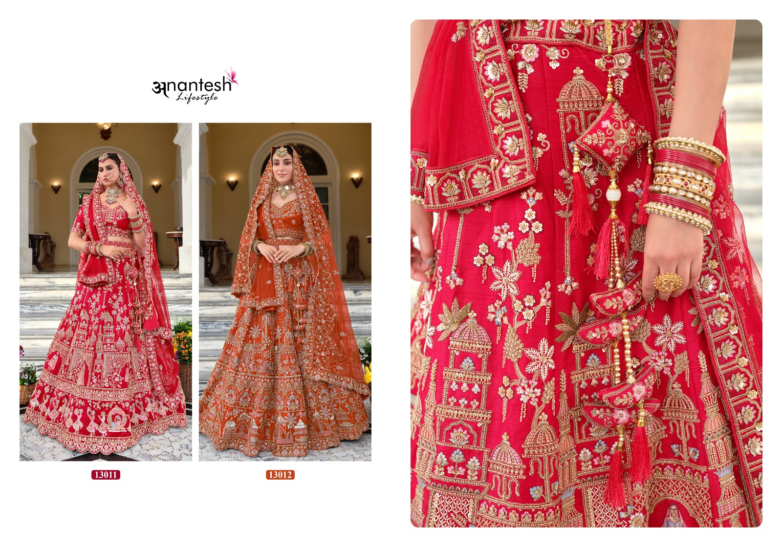 Anantesh Lifestyle Vol 04 Wedding Bride Bridal Lehenga Choli Collection — Lehenga, Anantesh wholesale from Surat — Photo 5