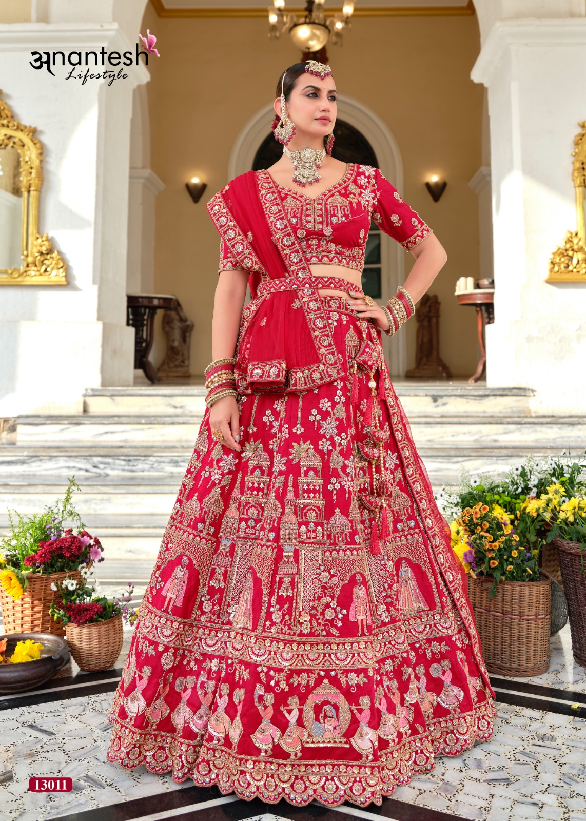 Anantesh Lifestyle Vol 04 Wedding Bride Bridal Lehenga Choli Collection — Lehenga, Anantesh wholesale from Surat — Photo 6