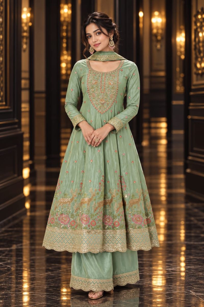 Aurraa Aditi Tissue Embroidered Designer Salwar Kameez Catalog