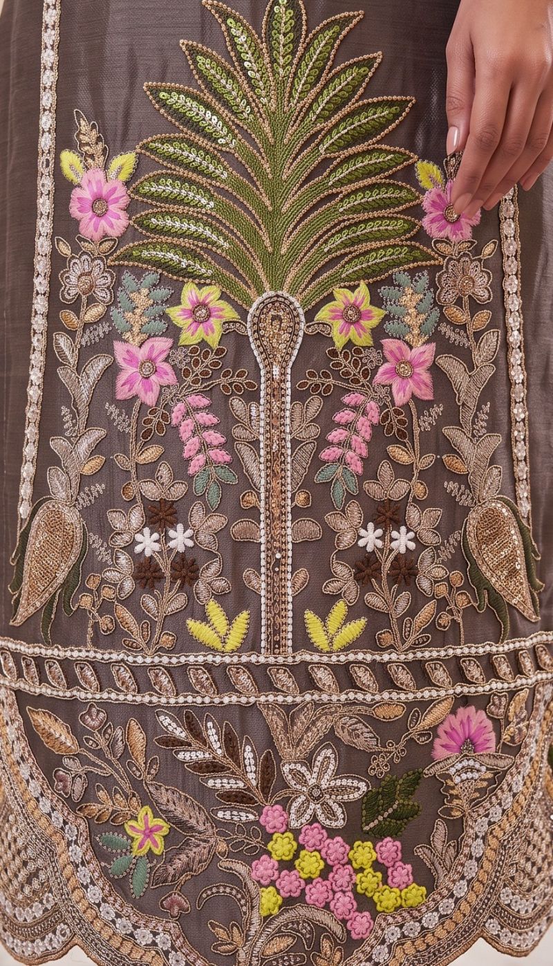 Aurraa Lavya Chinon Embroidered Designer Salwar Kameez Catalog — Wholesale Salwar Suits, Vardan Ethnic wholesale from Surat — view 7