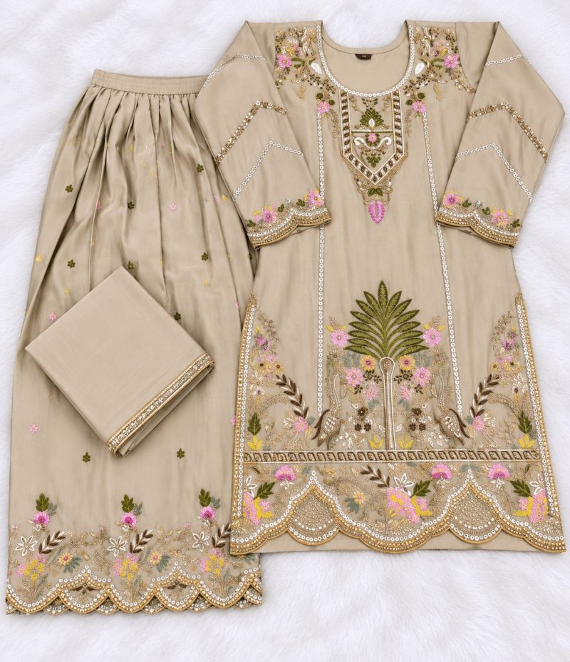 Aurraa Lavya Chinon Embroidered Designer Salwar Kameez Catalog — Wholesale Salwar Suits, Vardan Ethnic wholesale from Surat — view 4