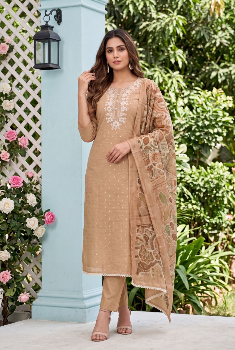Aurraa Saaj Readymade Cotton Butti Embroidered Designer Salwar Kameez Collection — Wholesale Salwar Suits, Vardan Ethnic wholesale from Surat — view 2