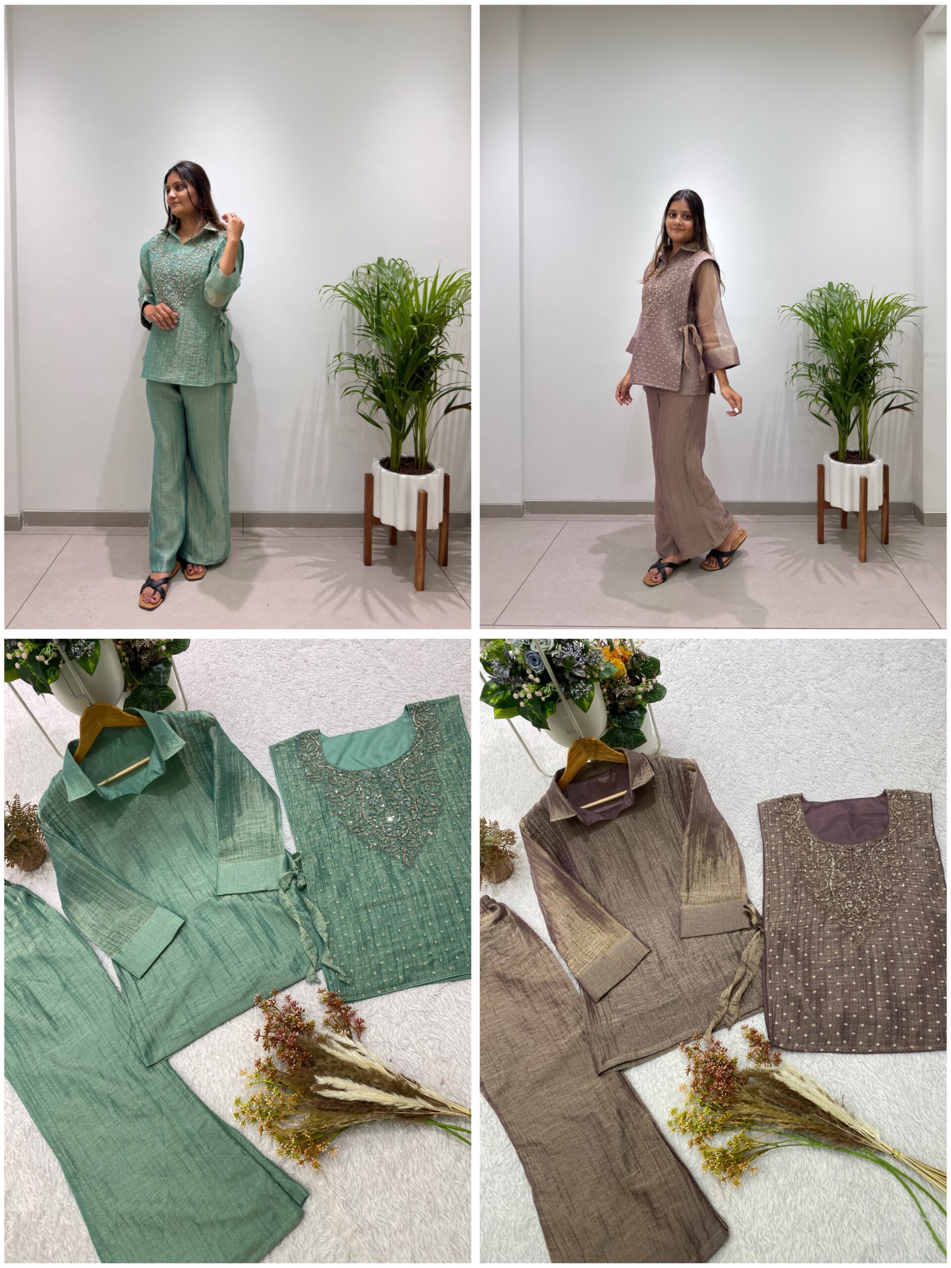 BE-484 Readymade Salsa Silk Hand Work Shrug Set Collection — Wholesale Kurtis, Vardan Ethnic wholesale from Surat — Photo 8