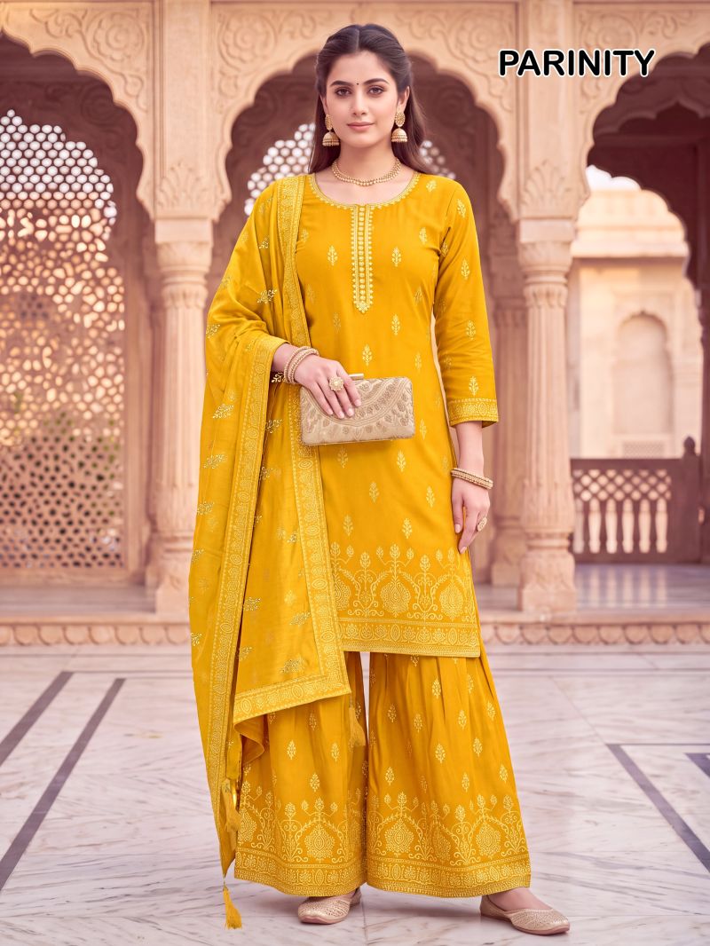 Banwery Parinity Readymade Rayon Foil Print Embroidered Salwar Kameez Catalog — Wholesale Salwar Suits, Banwery wholesale from Surat — Photo 2