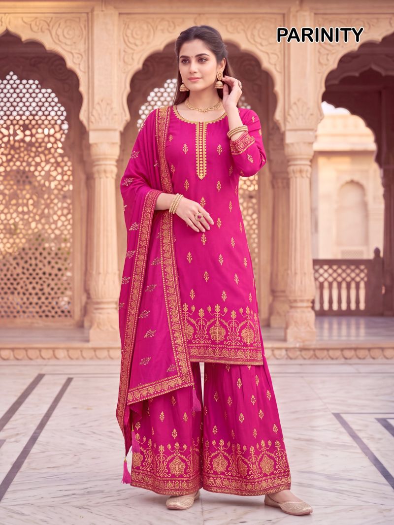 Banwery Parinity Readymade Rayon Foil Print Embroidered Salwar Kameez Catalog — Wholesale Salwar Suits, Banwery wholesale from Surat — Photo 8