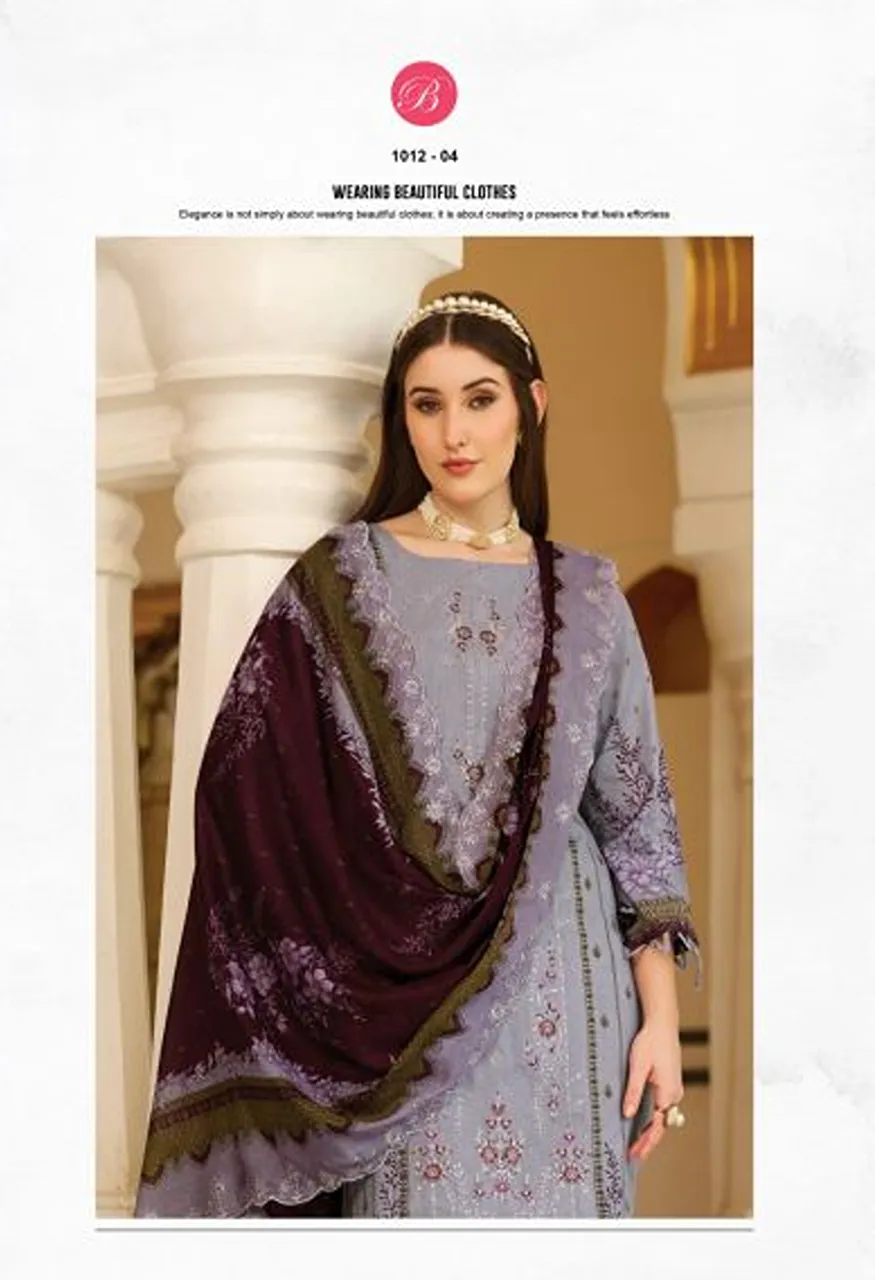 Belliza Noor E Ishq Vol 2 Cotton Digital Print Embroidered Dress Material Catalog