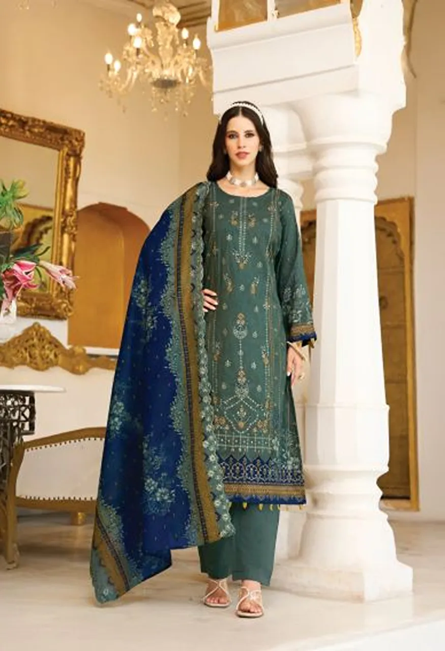 Belliza Noor E Ishq Vol 2 Cotton Digital Print Embroidered Dress Material Catalog — Wholesale Salwar Suits, Belliza Designer wholesale from Surat — Photo 6