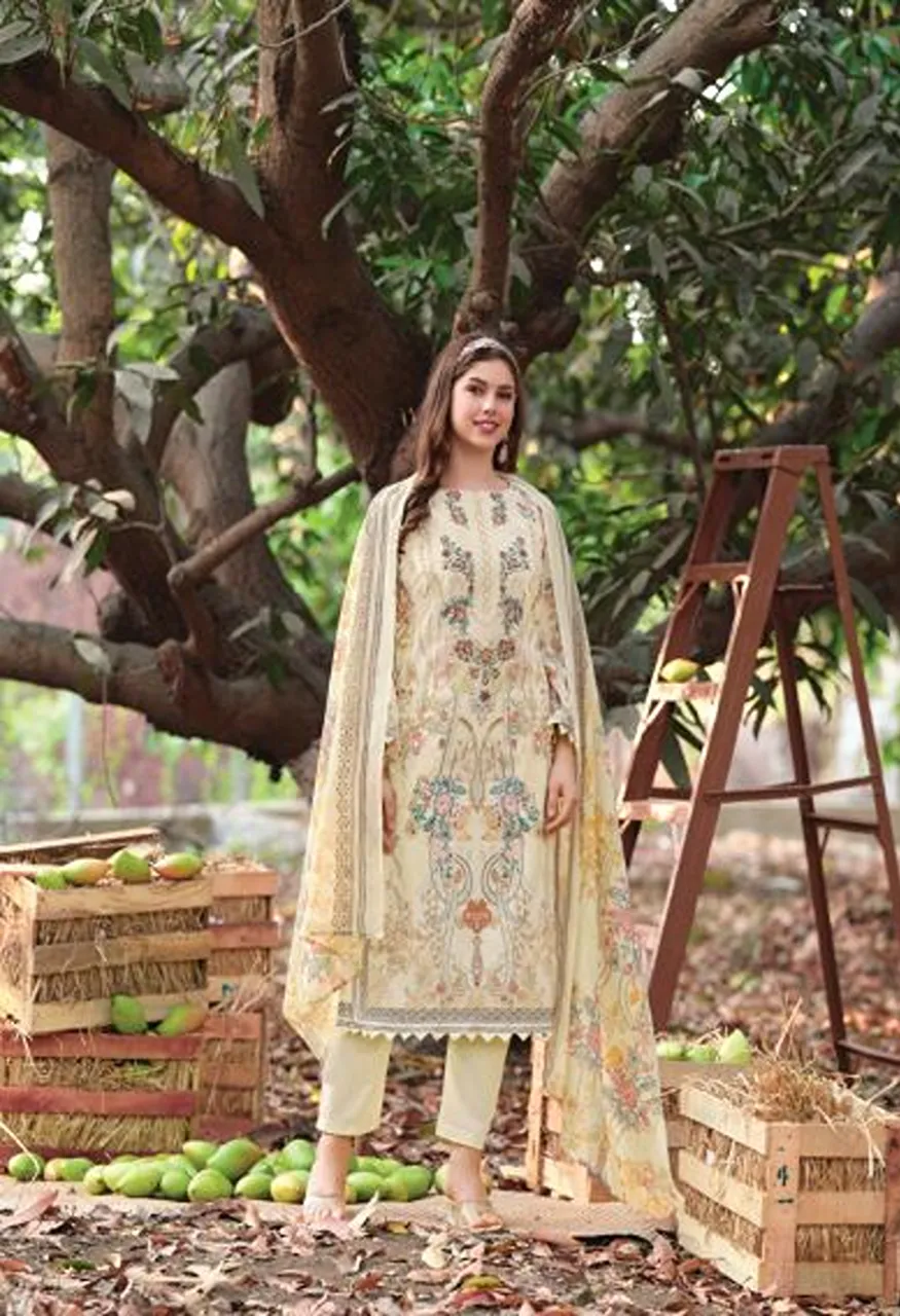 Belliza Riwayat Vol 20 Viscose Rayon Embroidered Dress Material Catalog