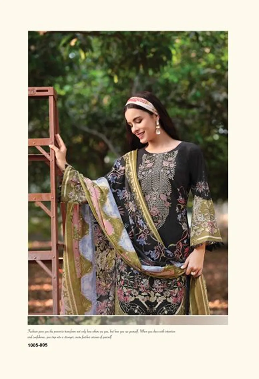 Belliza Riwayat Vol 20 Viscose Rayon Embroidered Dress Material Catalog — Wholesale Salwar Suits, Belliza Designer wholesale from Surat — Photo 10