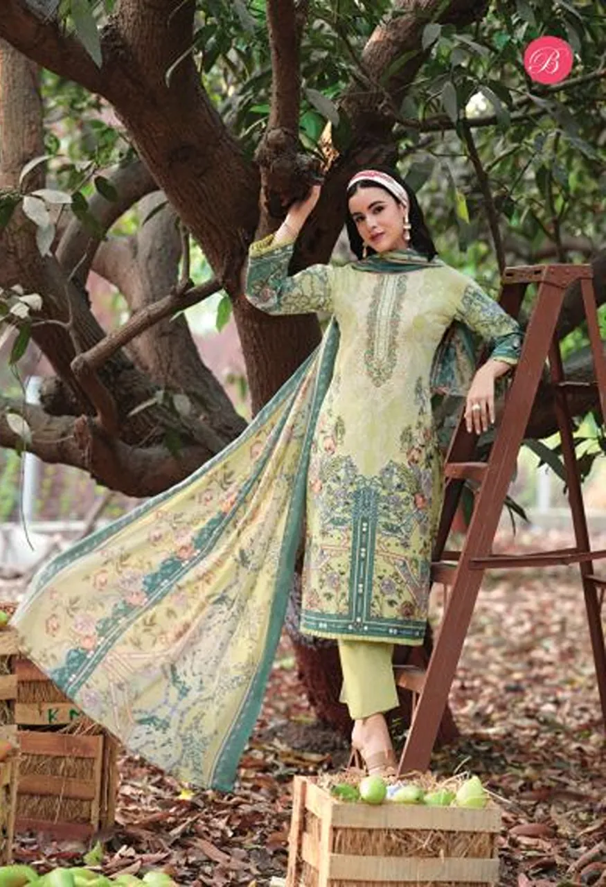 Belliza Riwayat Vol 20 Viscose Rayon Embroidered Dress Material Catalog — Wholesale Salwar Suits, Belliza Designer wholesale from Surat — Photo 3