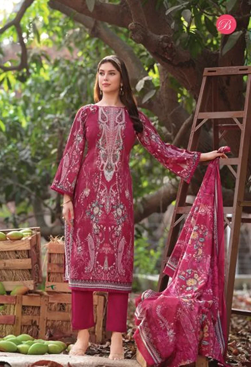 Belliza Riwayat Vol 20 Viscose Rayon Embroidered Dress Material Catalog — Wholesale Salwar Suits, Belliza Designer wholesale from Surat — Photo 7