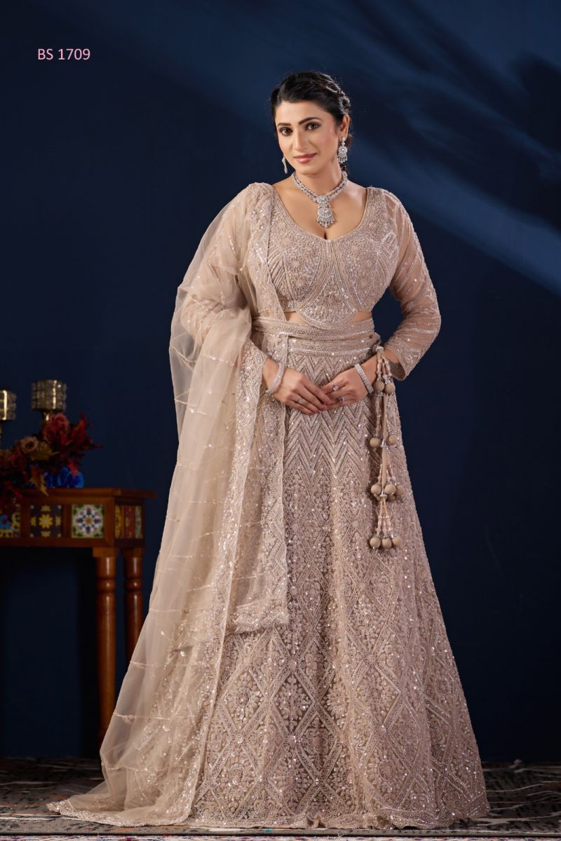 Beriston Wedding Season Vol 1 Georgett Designer Lehenga Choli Collection — Lehenga, Vardan Ethnic wholesale from Surat — Photo 4