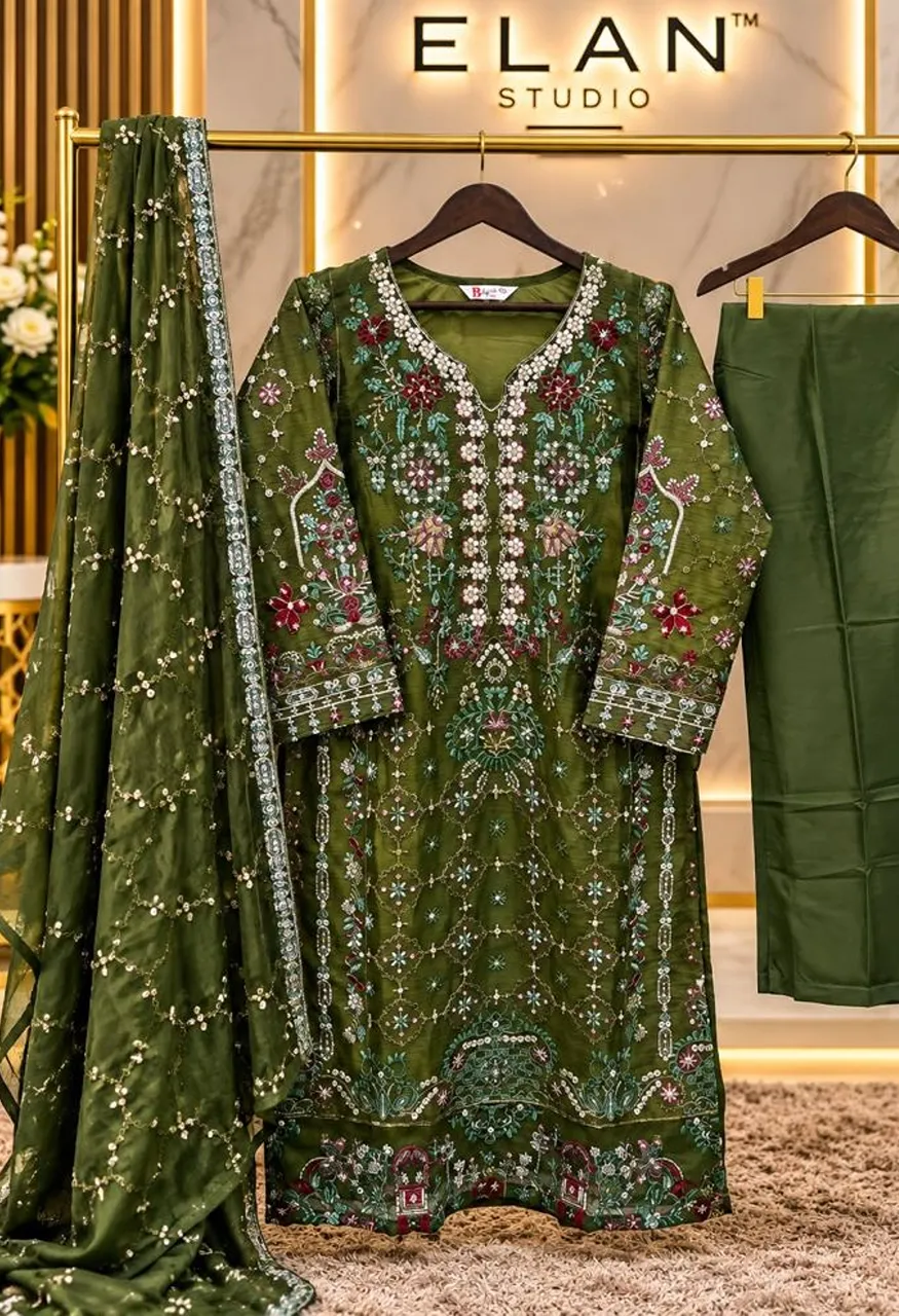 Bilqis B 287 A To D Readymade Chiffon Embroidered Salwar Kameez Catalog — Wholesale Salwar Suits, Bilqis wholesale from Surat — Photo 5