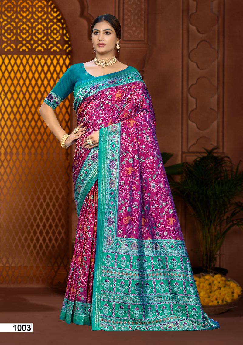 Bunawat Prerna Silk Soft Silk Zari Weaving Saree Catalog — Festival Sarees, Bunawat wholesale from Surat — Photo 4