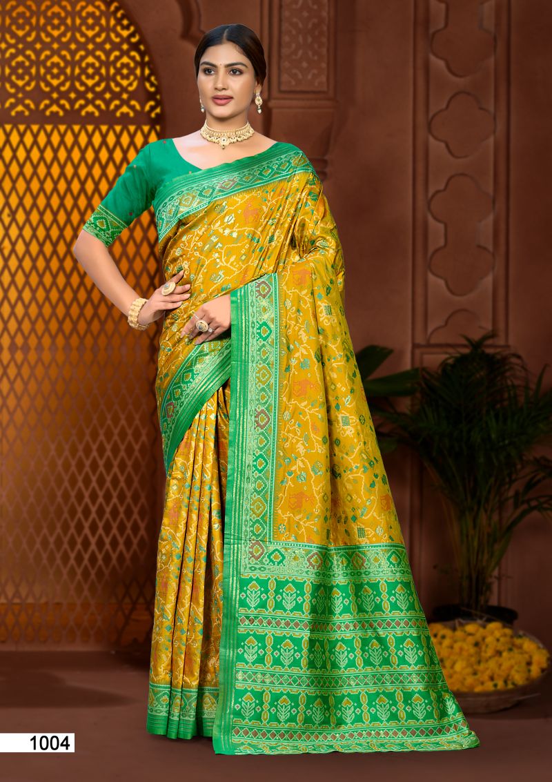 Bunawat Prerna Silk Soft Silk Zari Weaving Saree Catalog — Festival Sarees, Bunawat wholesale from Surat — Photo 3
