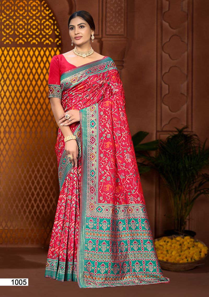 Bunawat Prerna Silk Soft Silk Zari Weaving Saree Catalog — Festival Sarees, Bunawat wholesale from Surat — Photo 6