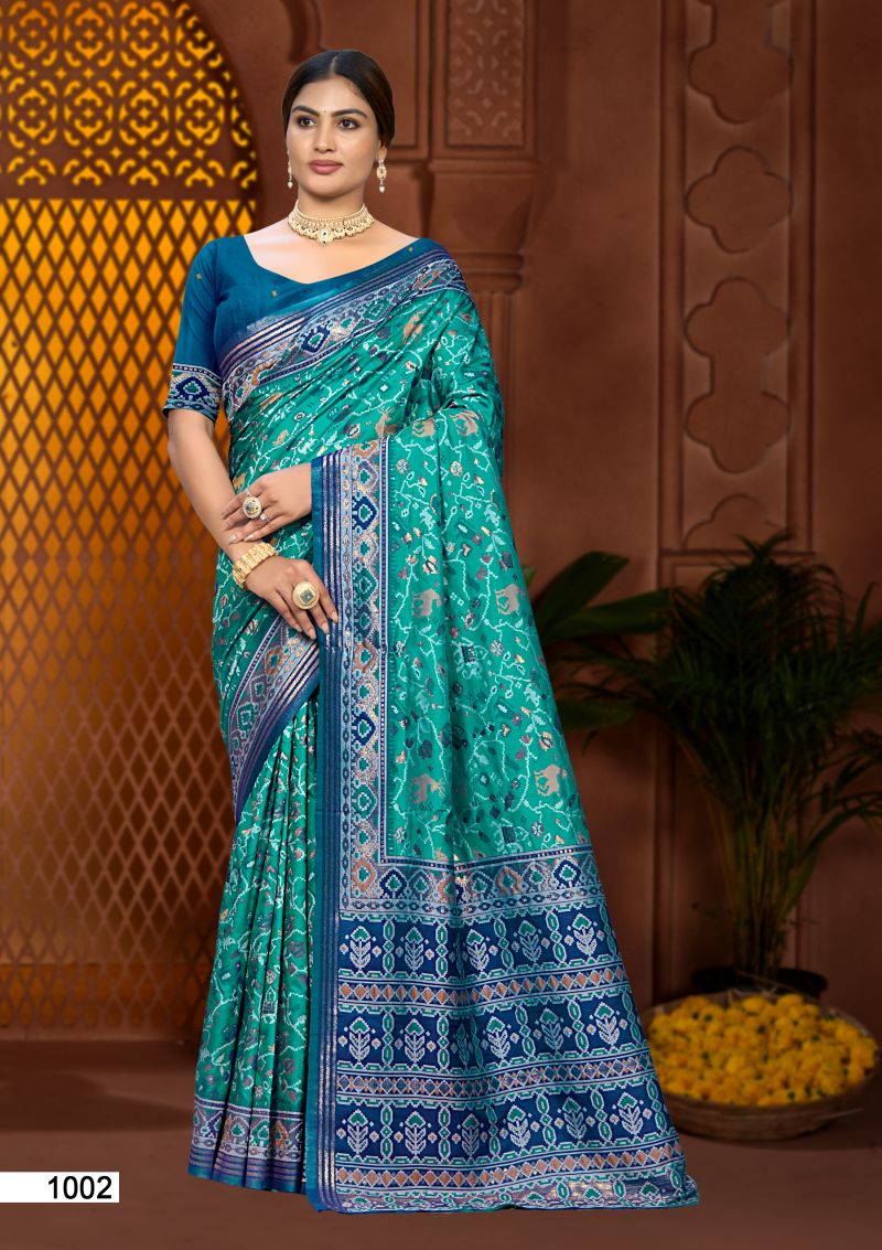 Bunawat Prerna Silk Soft Silk Zari Weaving Saree Catalog — Festival Sarees, Bunawat wholesale from Surat — Photo 5