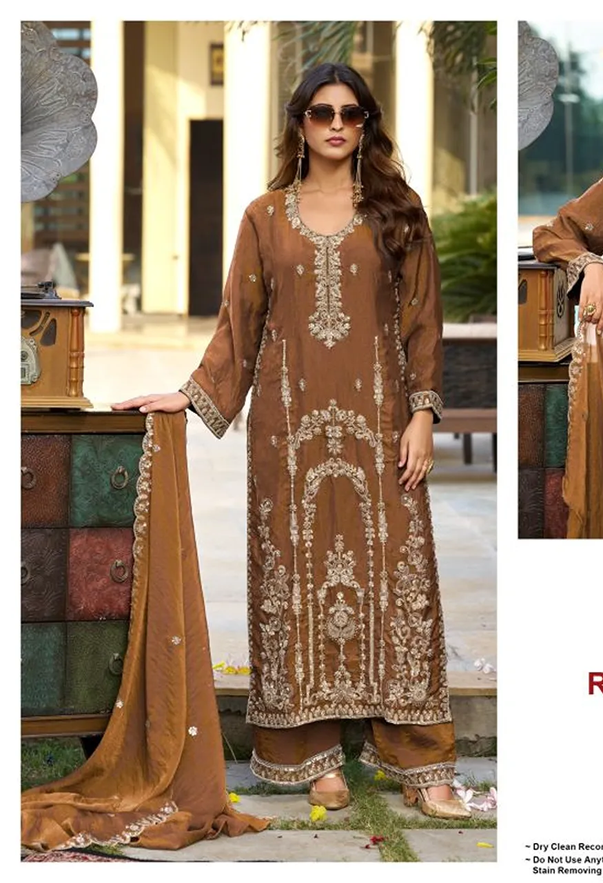 Deepsy D 3555 A To D Readymade Nc Moss Silk Beats Work Salwar Kameez Collection — Wholesale Salwar Suits, Deepsy Suit wholesale from Surat — Photo 2