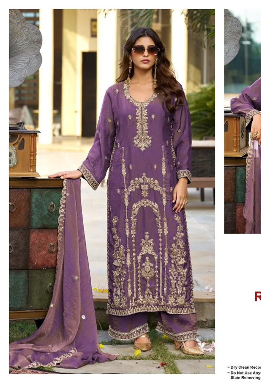 Deepsy D 3555 A To D Readymade Nc Moss Silk Beats Work Salwar Kameez Collection — Wholesale Salwar Suits, Deepsy Suit wholesale from Surat — Photo 3