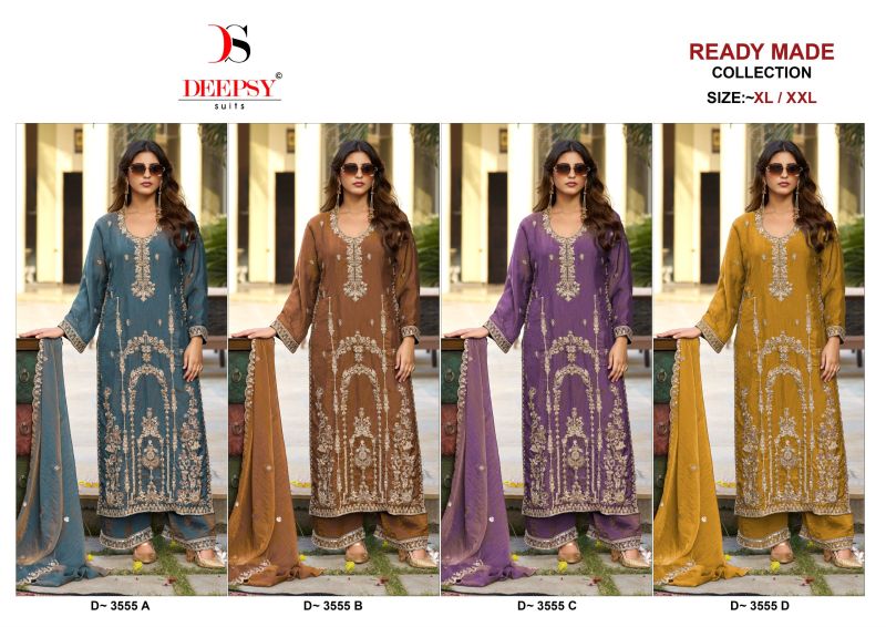 Deepsy D 3555 A To D Readymade Nc Moss Silk Beats Work Salwar Kameez Collection — Wholesale Salwar Suits, Deepsy Suit wholesale from Surat — Photo 5