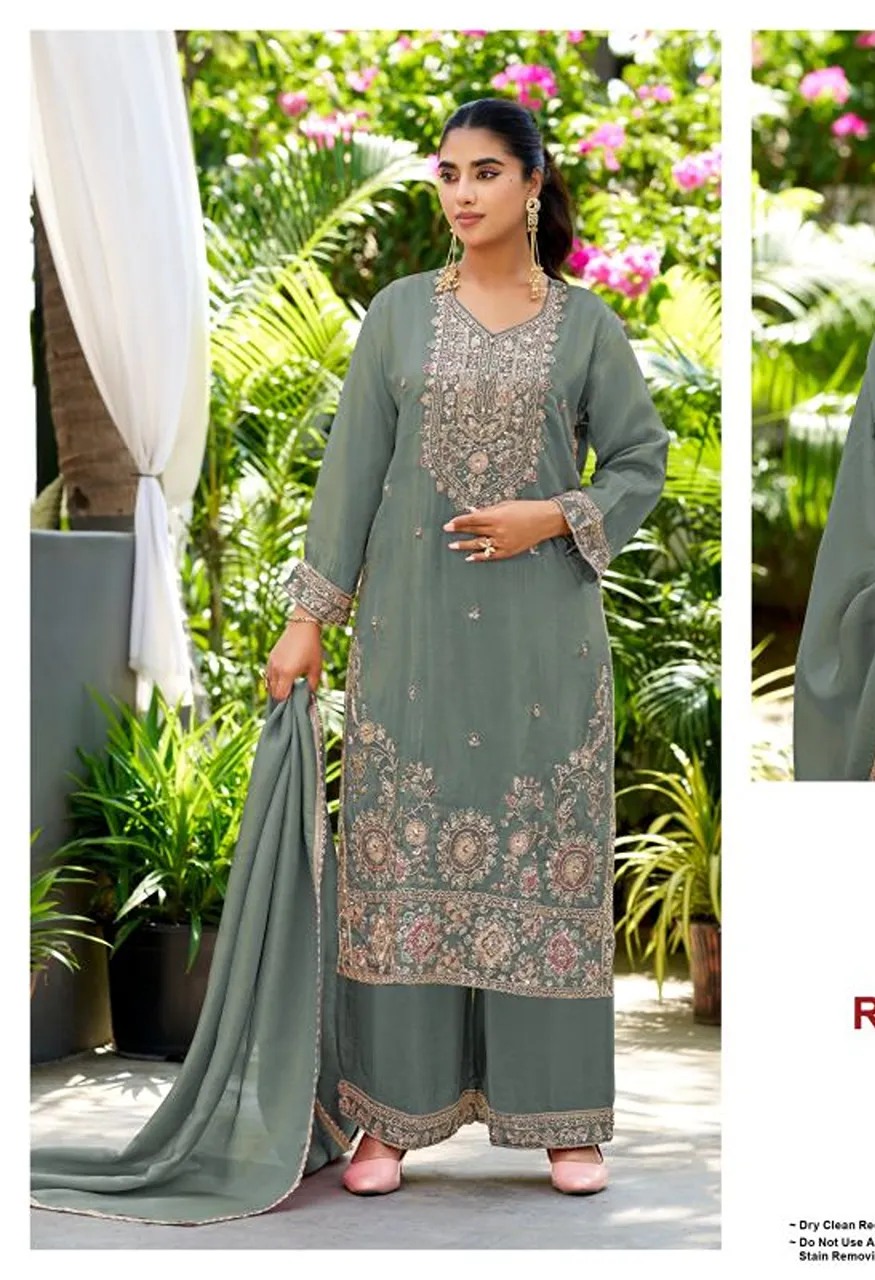 Deepsy D 3566 A To D Readymade Viscose Tissue Silk Beats Work Salwar Kameez Catalog — Wholesale Salwar Suits, Deepsy Suit wholesale from Surat — Photo 3
