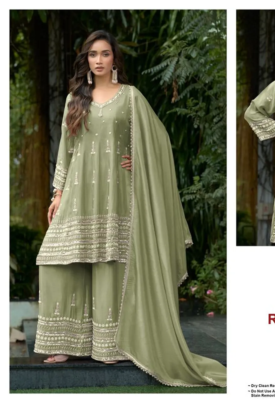 Deepsy D 3569 A To D Readymade Viscose Tissue Silk Beats Work Salwar Kameez