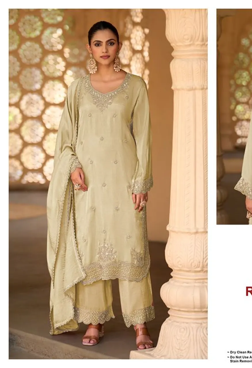Deepsy D 3571 A To D Readymade Viscose Tissue Silk Beats Work Salwar Kameez Catalog — Wholesale Salwar Suits, Deepsy Suit wholesale from Surat — Photo 4