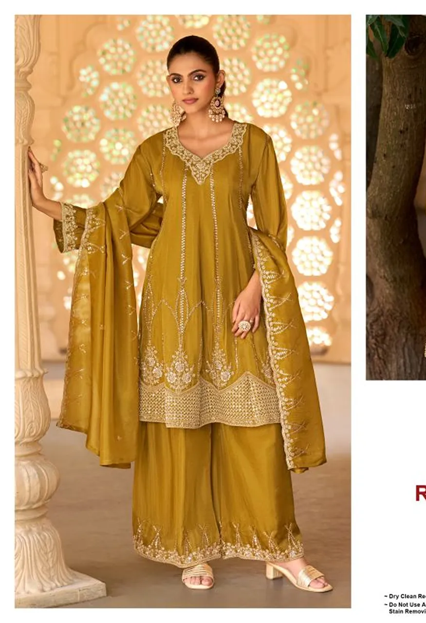 Deepsy D 3572 A To D Readymade Viscose Tissue Silk Beats Work Salwar Kameez Catalog