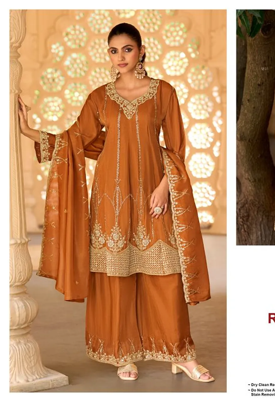 Deepsy D 3572 A To D Readymade Viscose Tissue Silk Beats Work Salwar Kameez Catalog — Wholesale Salwar Suits, Deepsy Suit wholesale from Surat — view 4