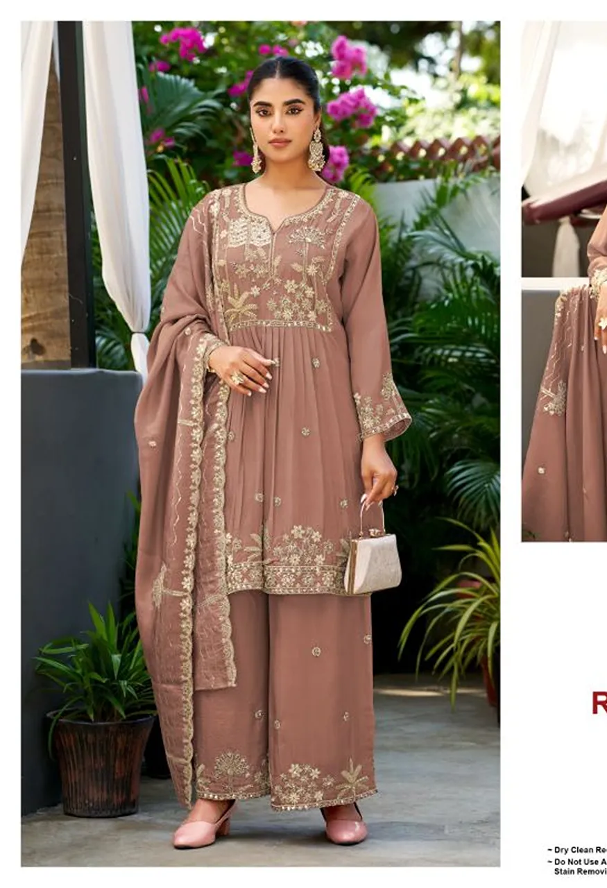 Deepsy D 3575 A To D Readymade Viscose Tissue Silk Beats Work Salwar Kameez — Wholesale Salwar Suits, Deepsy Suit wholesale from Surat — Photo 2