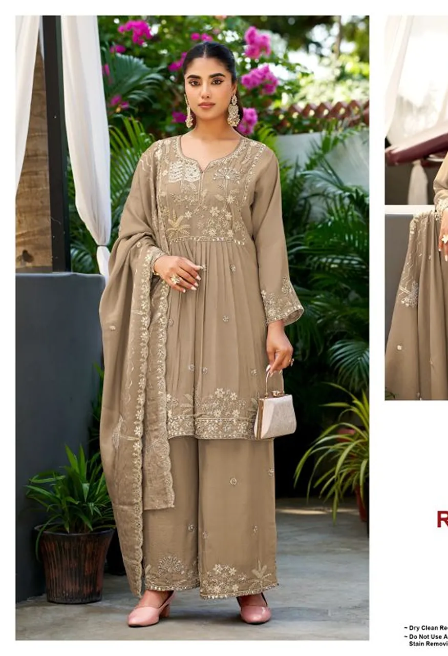 Deepsy D 3575 A To D Readymade Viscose Tissue Silk Beats Work Salwar Kameez