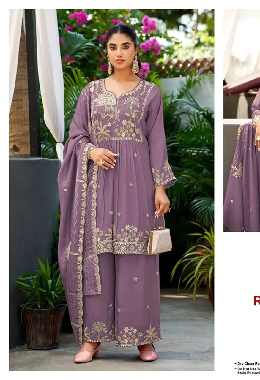 Deepsy D 3575 A To D Readymade Viscose Tissue Silk Beats Work Salwar Kameez — Wholesale Salwar Suits, Deepsy Suit wholesale from Surat — Photo 4