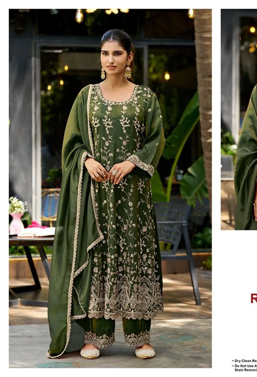 Deepsy D 3585 A To D Readymade Viscose Tissue Silk Beats Work Salwar Kameez Catalog — Wholesale Salwar Suits, Deepsy Suit wholesale from Surat — Photo 2