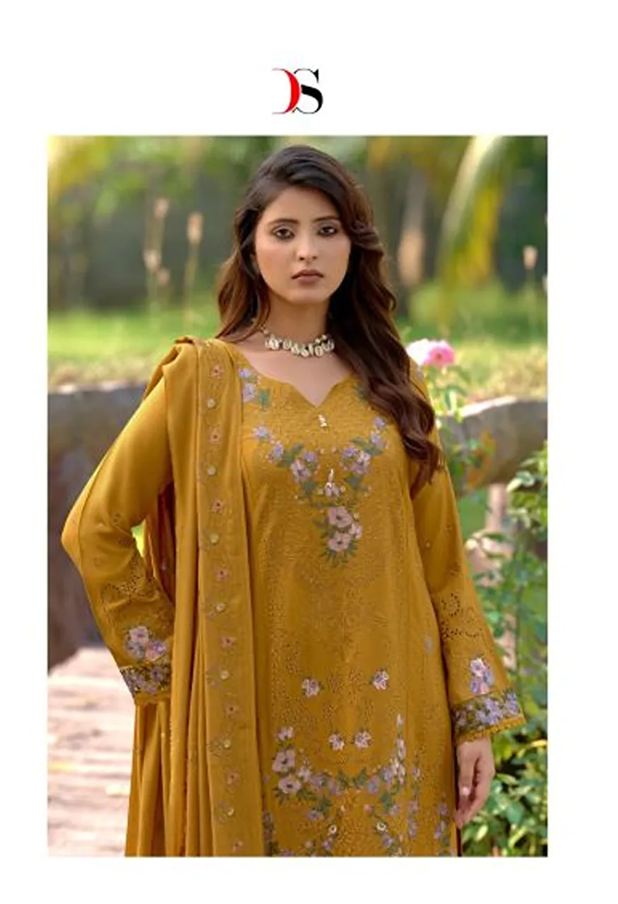 Deepsy Elaf Pashmina Vol 1 Pakistani Viscose Pashmina Embroidered Salwar Kameez Catalog