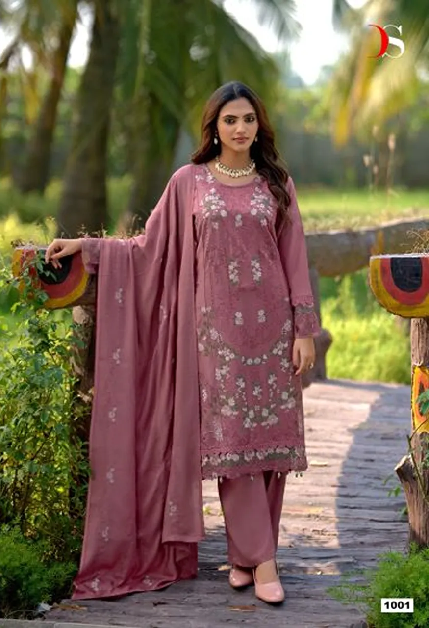 Deepsy Elaf Pashmina Vol 1 Pakistani Viscose Pashmina Embroidered Salwar Kameez Catalog — Wholesale Salwar Suits, Deepsy Suit wholesale from Surat — Photo 2